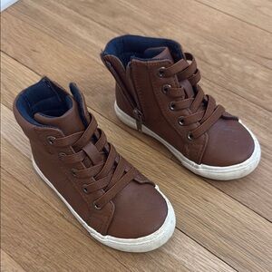 Target brand boys Brown High-Top Kids Sneakers